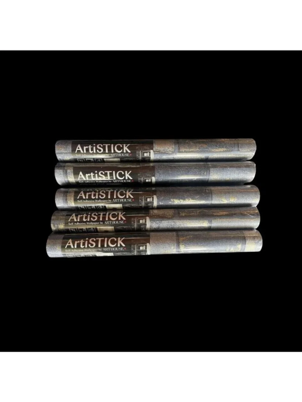 Arthouse Blue Brick Wallpaper Peel & Stick - Self-Adhesive, Set of 5 New